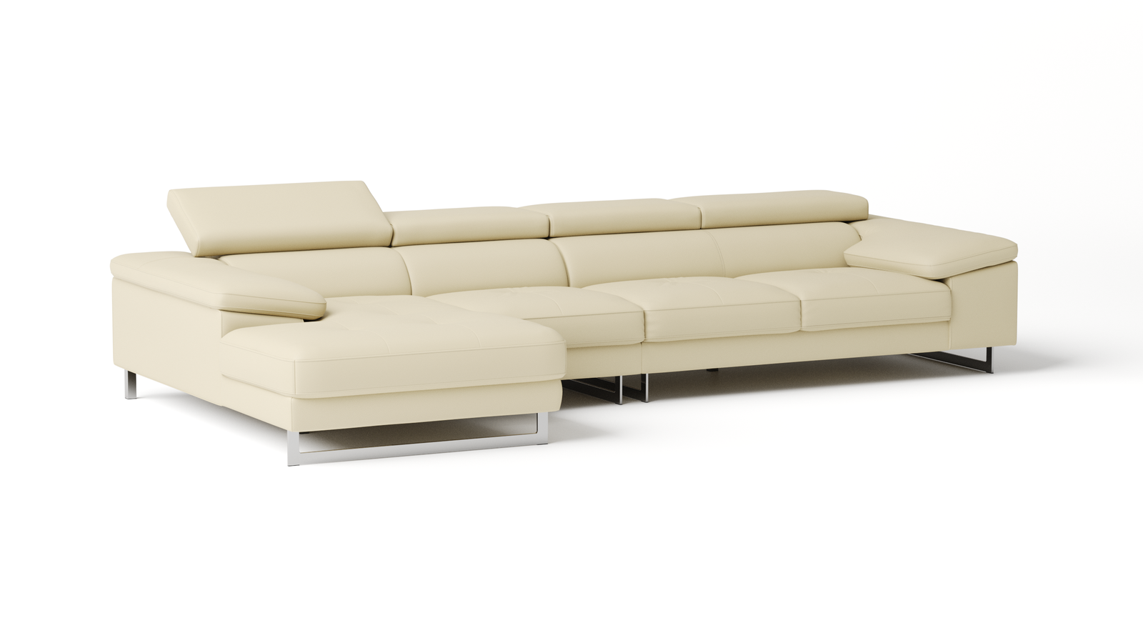 Boston Leather Chaise Lounge Option B