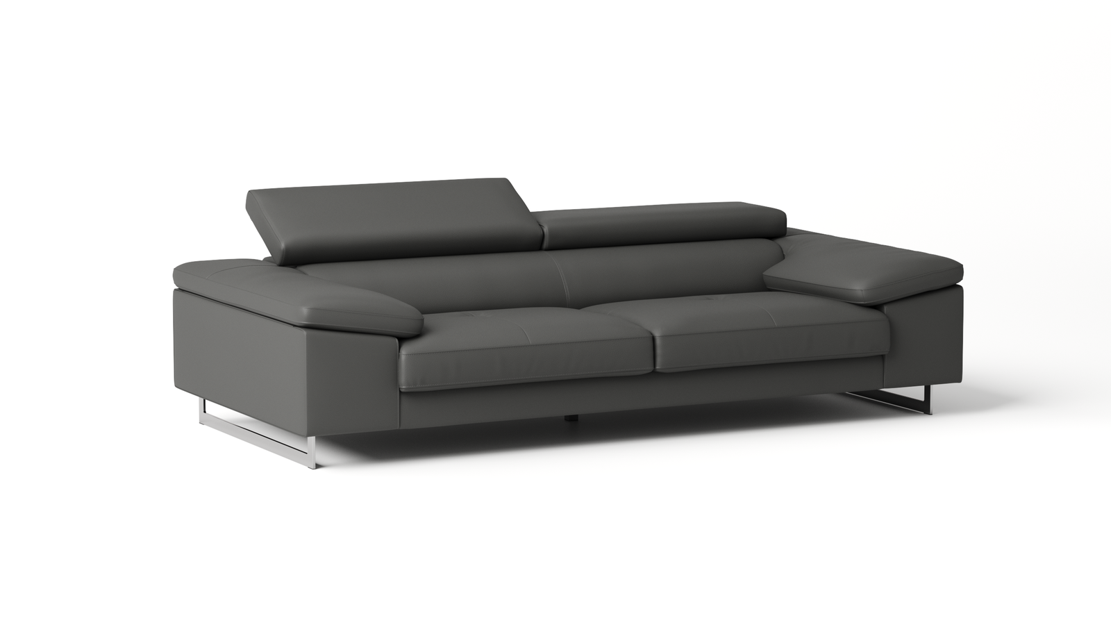 Boston Leather Three Seat Sofa