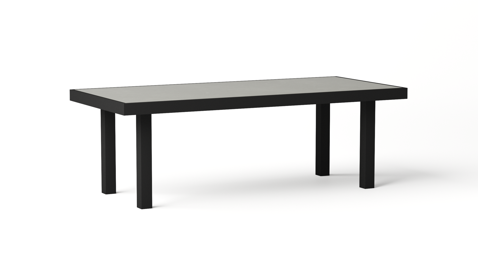 Invini Black 220x100 Outdoor Dining Table