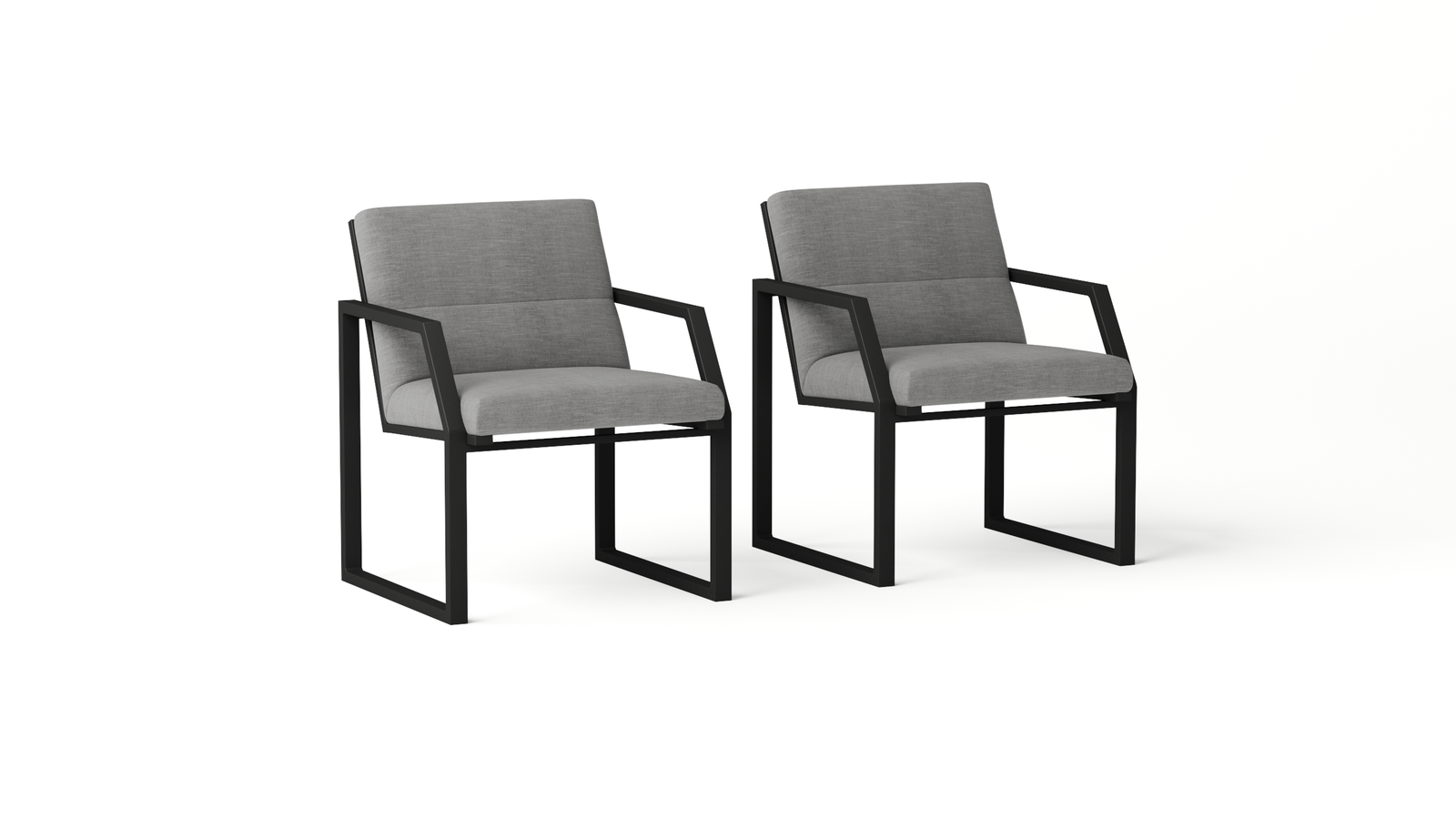 Invini Black Outdoor Dining Chair Set Of Two