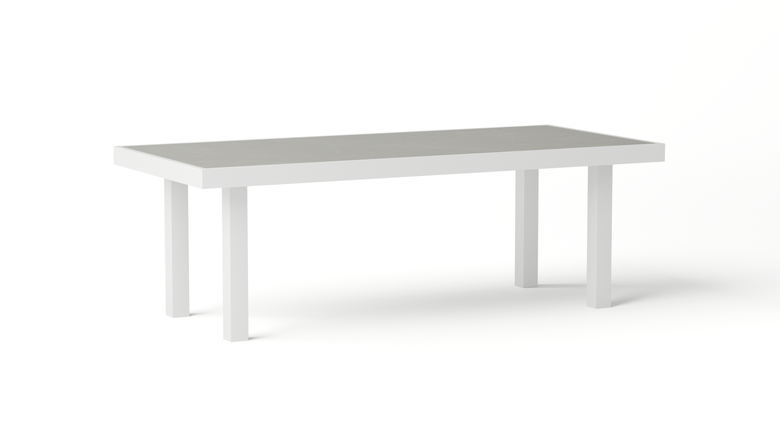 Invini White 220x100 Outdoor Dining Table