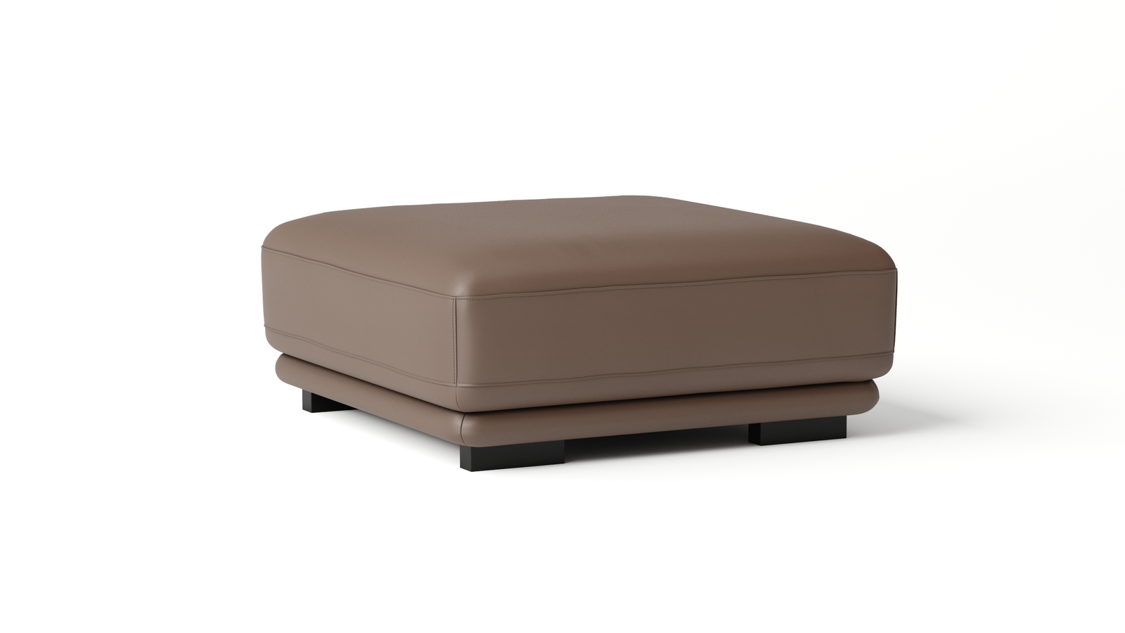 Juliet Leather Ottoman 100x100x45