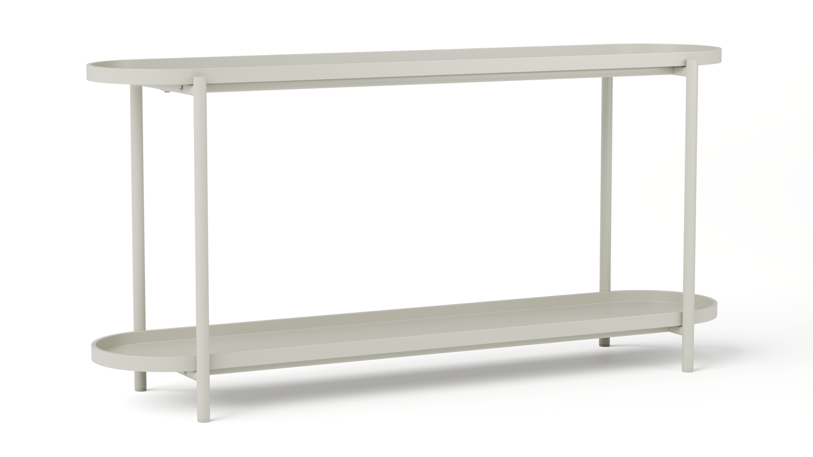 Lazyarvo Latte Outdoor Aluminium Oval Console