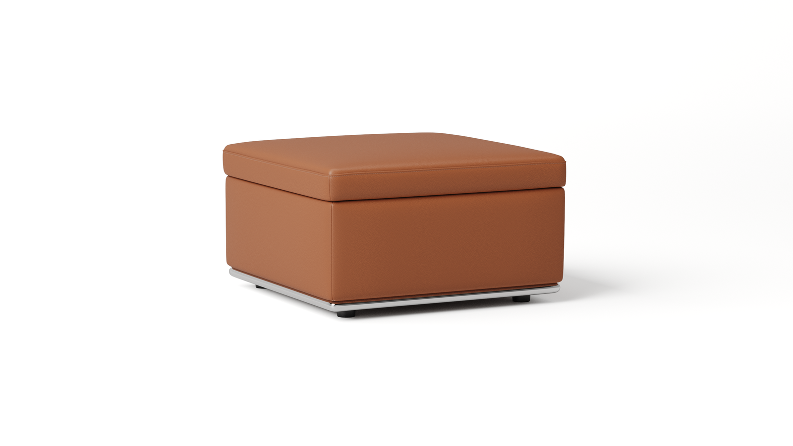 Lorenzo Leather Ottoman With Storage