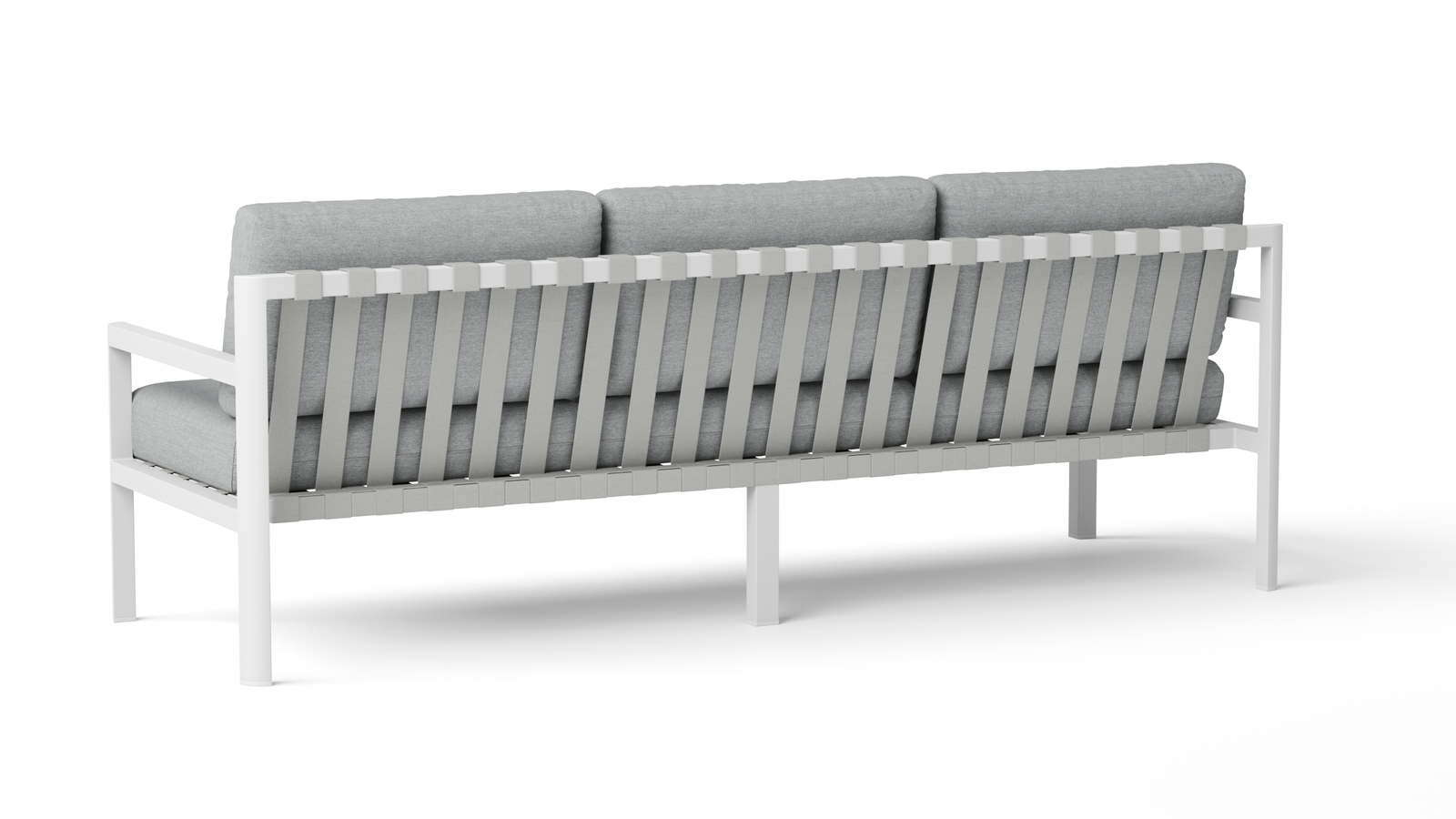 Manly White Outdoor Three Seat Sofa