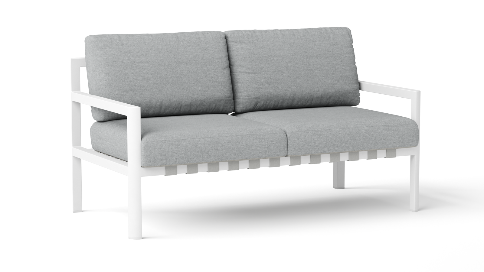 Manly White Outdoor Two Seat Sofa