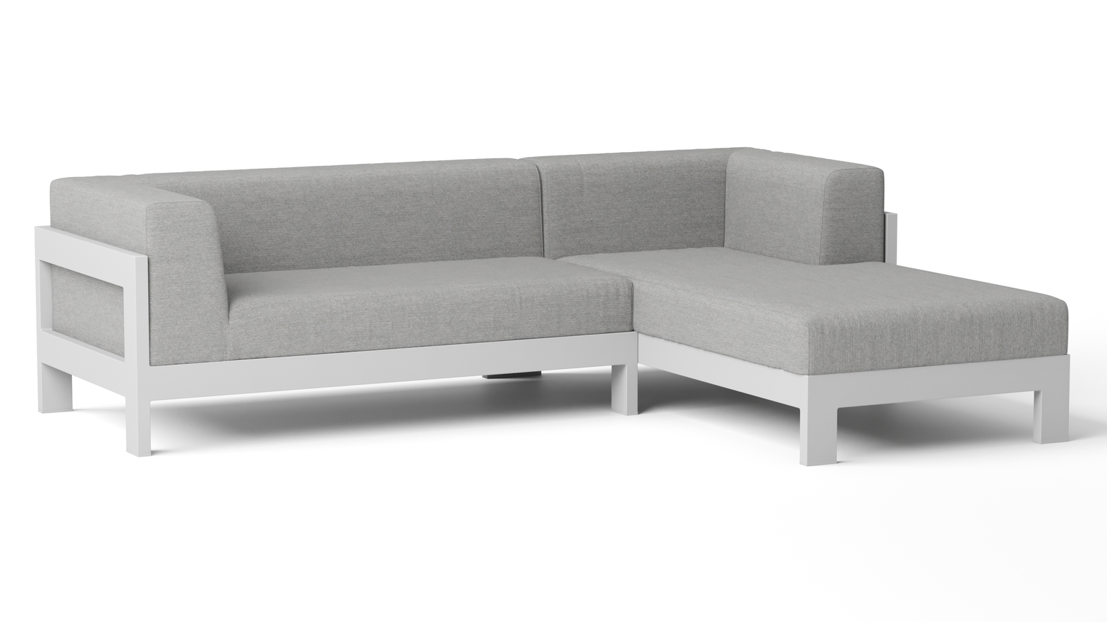 New Noosa White Outdoor Fabric Chaise Lounge
