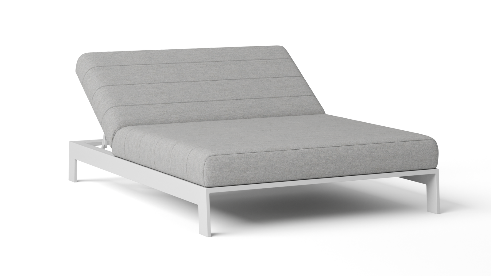 New Noosa White Outdoor Fabric Double Sun Lounge