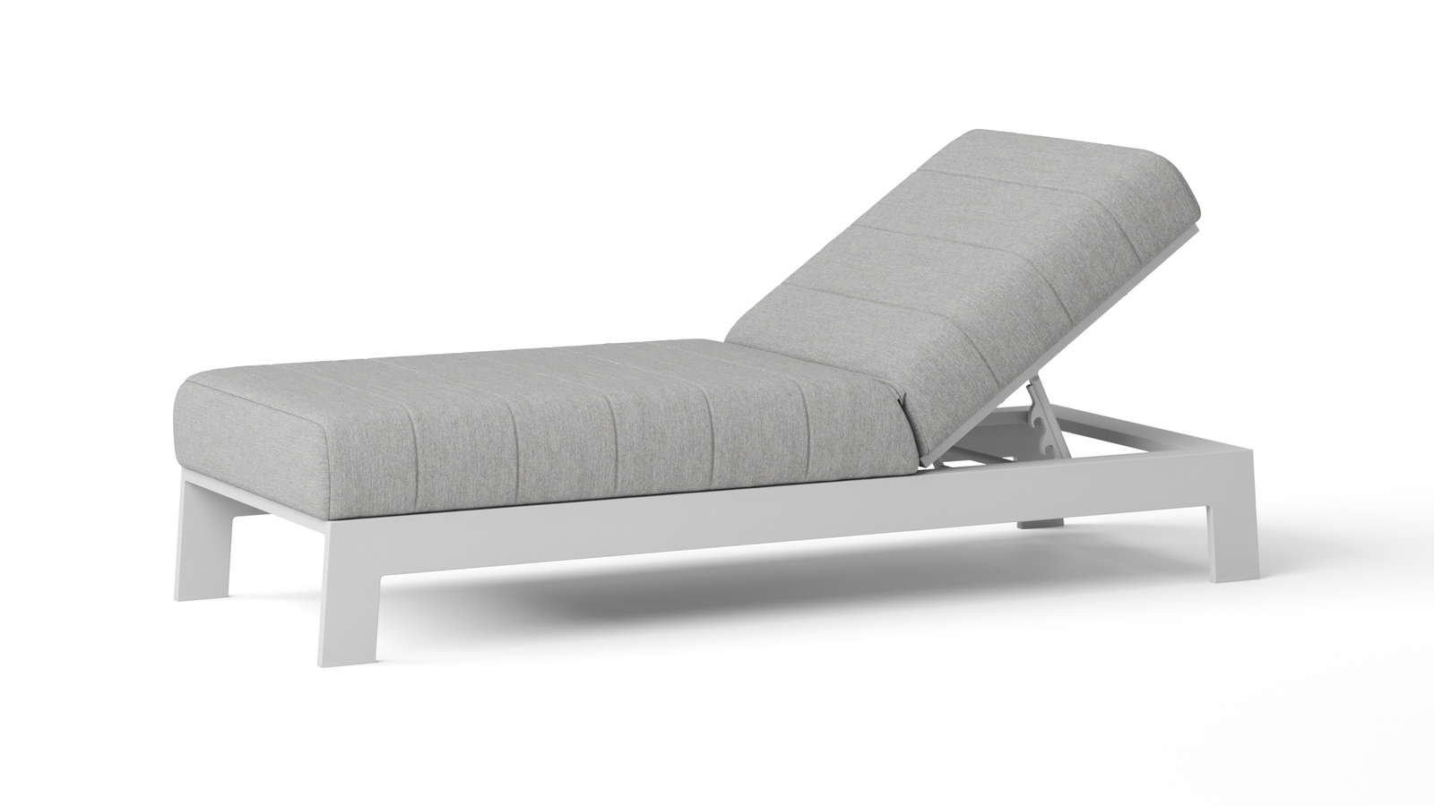 New Noosa White Outdoor Fabric Sun Lounge