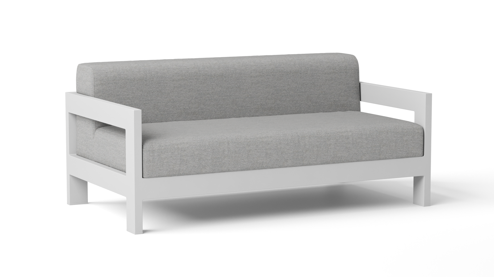 New Noosa White Outdoor Fabric Two Seat Sofa
