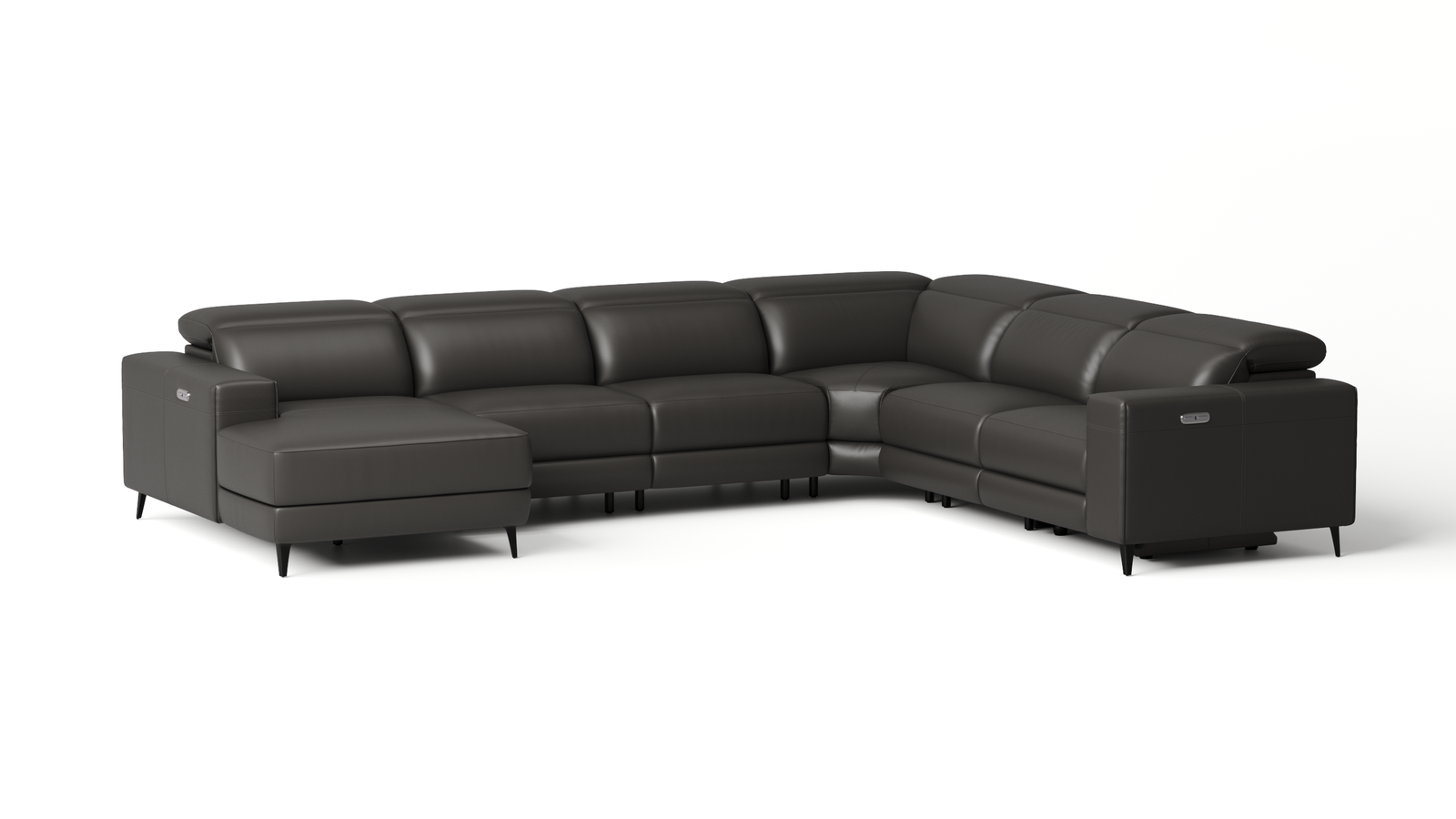 Stirling Leather Recliner Modular Lounge Option A